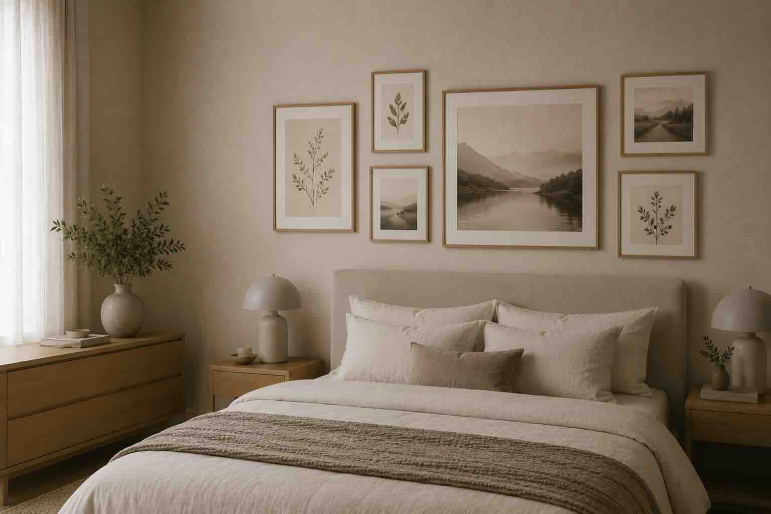 Picture hanging neatly on a wall