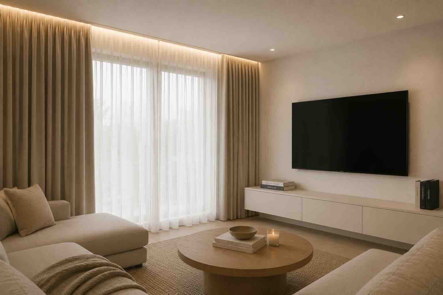 Curtain track installation